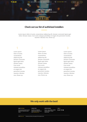 Web Design by We Are The United Creative Studio for Taxitron Oy | Design: #20204320