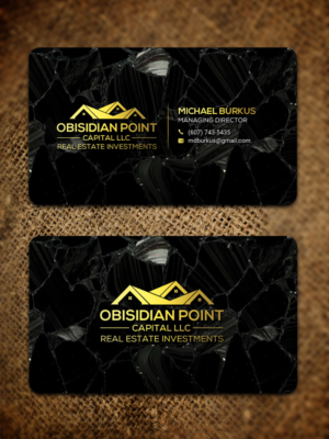 Business Card Design by Sandaruwan for Obsidian Point Capital LLC | Design #20199539