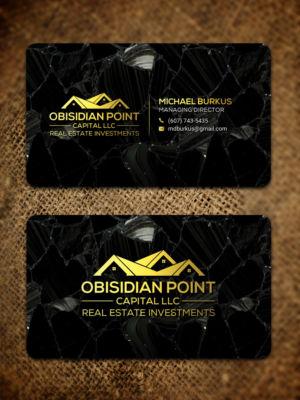 Obsidian Point Capital  | Diseño de Tarjeta de Presentación por Sandaruwan
