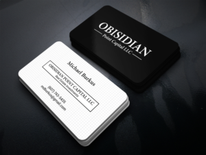 Obsidian Point Capital  | Design de Carte de Visite par JK18
