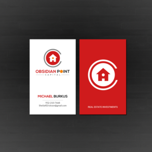 Design de Carte de Visite par Creations Box 2015 pour Obsidian Point Capital LLC | Design : #20243420