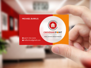 Design de Carte de Visite par Creations Box 2015 pour Obsidian Point Capital LLC | Design : #20243445