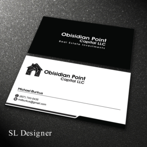 Obsidian Point Capital  | Diseño de Tarjeta de Presentación por SL Designer