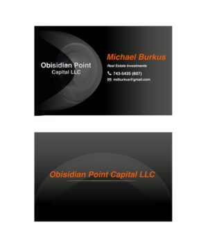 Business Card Design by lygraphics for Obsidian Point Capital LLC | Design: #20216107