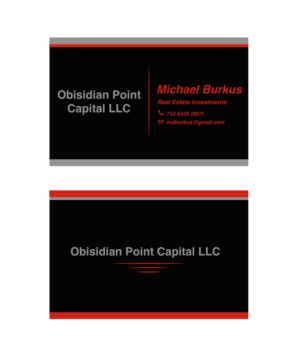 Business Card Design by lygraphics for Obsidian Point Capital LLC | Design: #20245282