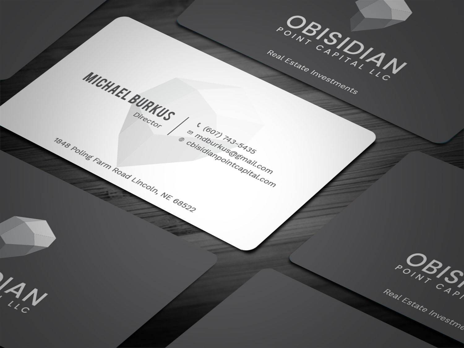 Business Card Design by Tripti Ranjan Gain for Obsidian Point Capital LLC | Design #20217379