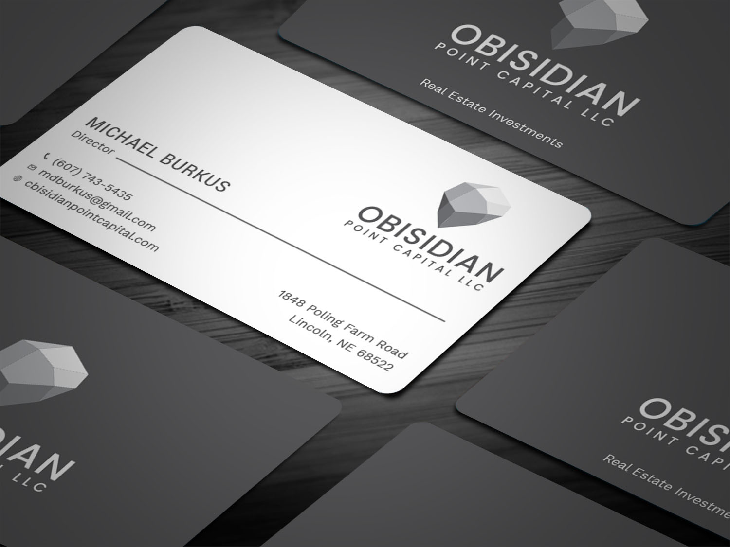 Business Card Design by Tripti Ranjan Gain for Obsidian Point Capital LLC | Design #20217384