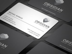 Design de Carte de Visite par Tripti Ranjan Gain pour Obsidian Point Capital LLC | Design : #20217384