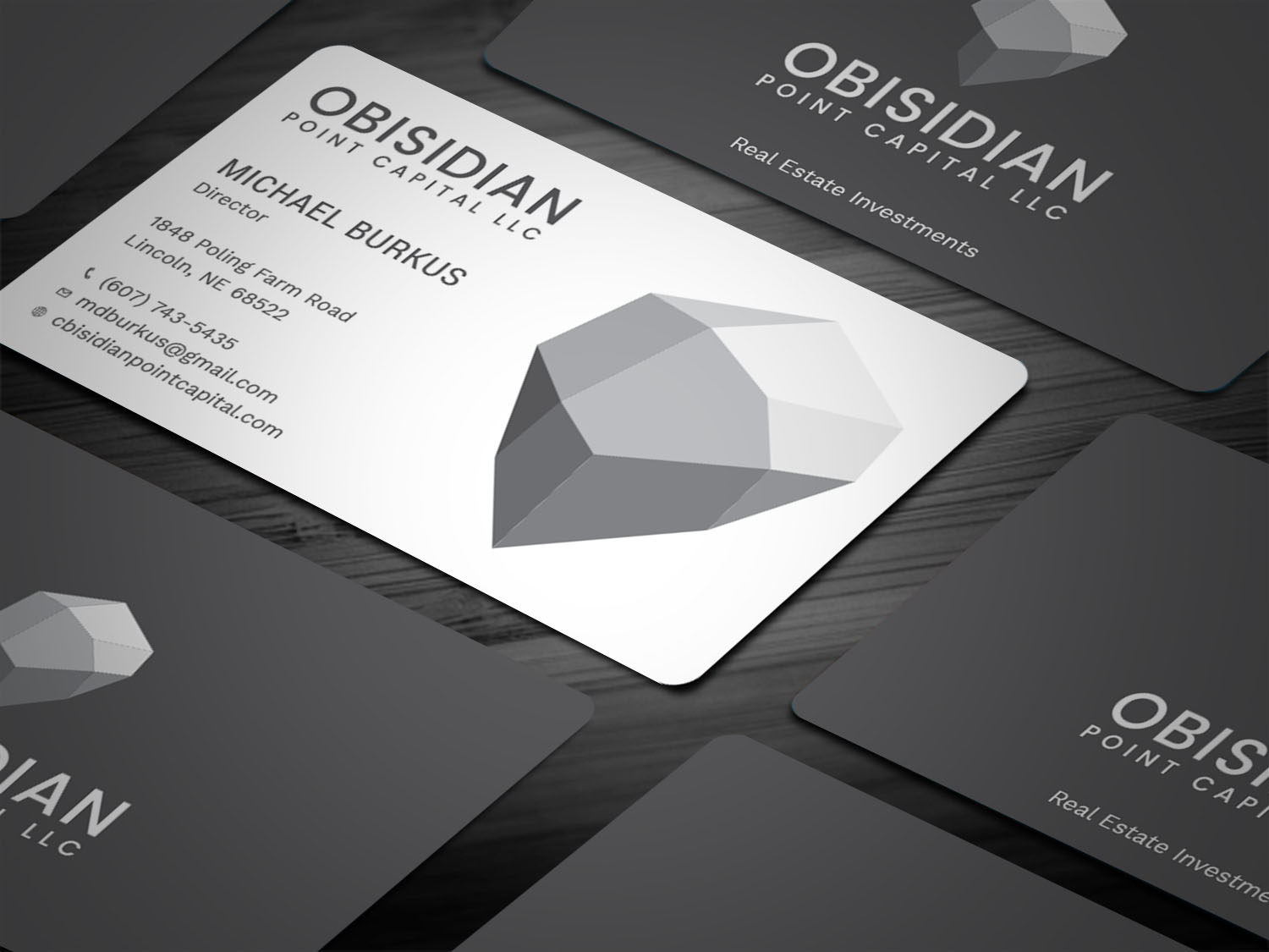 Business Card Design by Tripti Ranjan Gain for Obsidian Point Capital LLC | Design #20217385