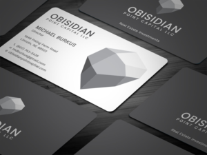 Design de Carte de Visite par Tripti Ranjan Gain pour Obsidian Point Capital LLC | Design : #20217385