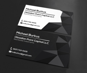 Business Card Design by Agarzaro for Obsidian Point Capital LLC | Design: #20212273