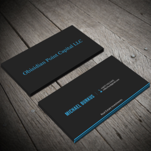 Business Card Design by Sujan4art for Obsidian Point Capital LLC | Design: #20225200