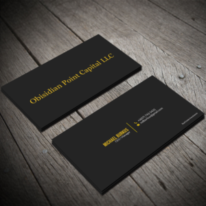 Business Card Design by Sujan4art for Obsidian Point Capital LLC | Design: #20225201