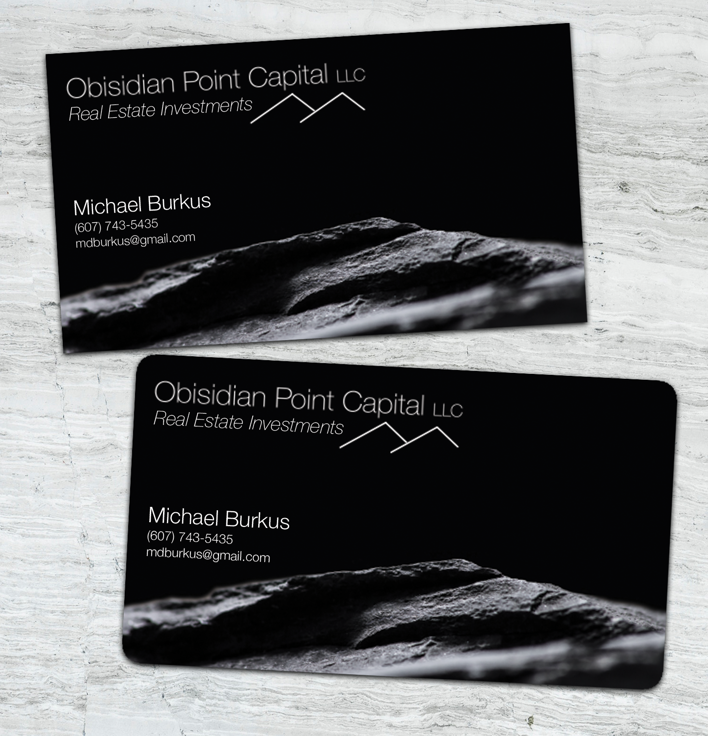 Business Card Design by AliceForsyth for Obsidian Point Capital LLC | Design #20195451