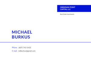 Business Card Design by Lesia_Povshuk for Obsidian Point Capital LLC | Design: #20212853