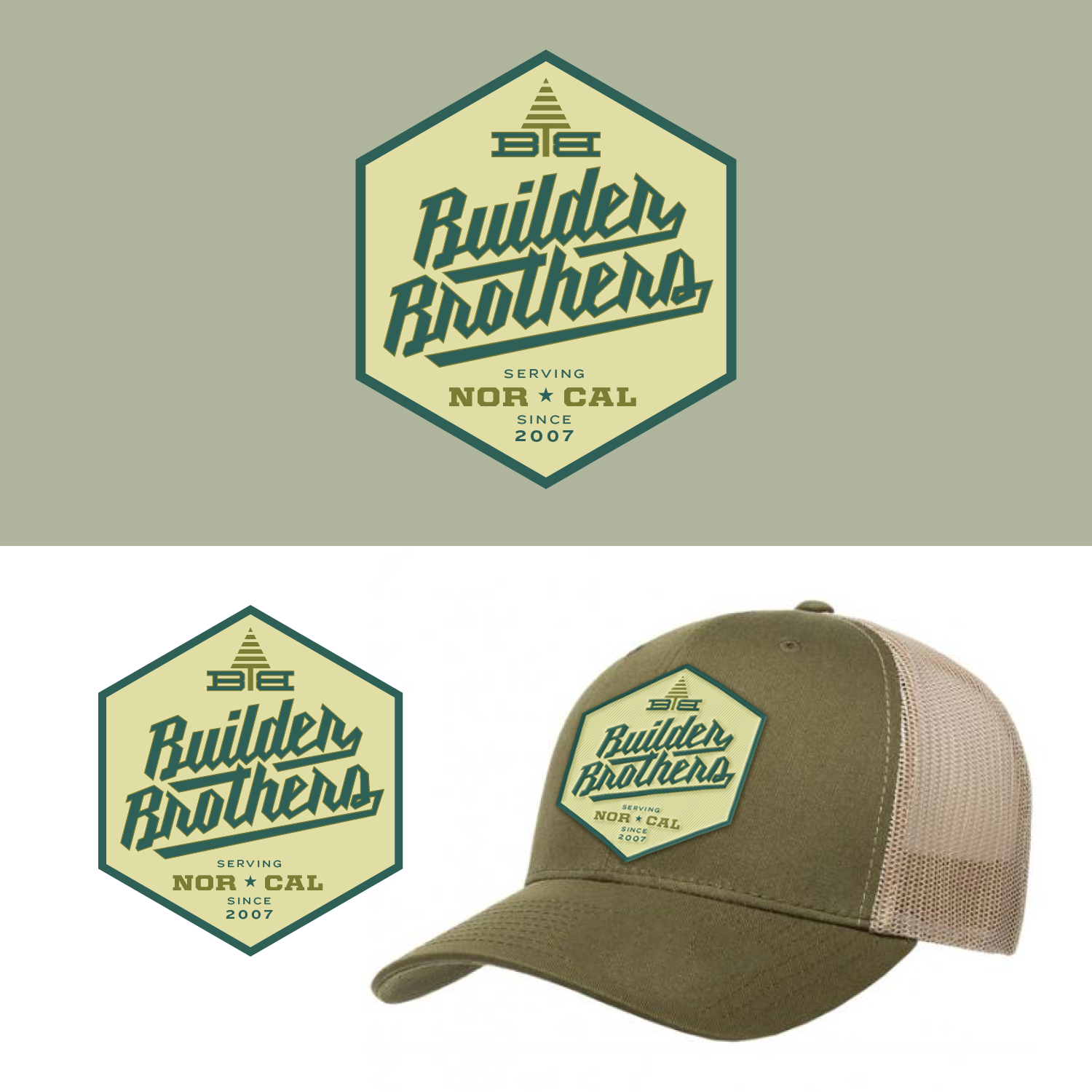 Logo-Design von Love Buzz für builder brothers carpentry inc | Design #20213150