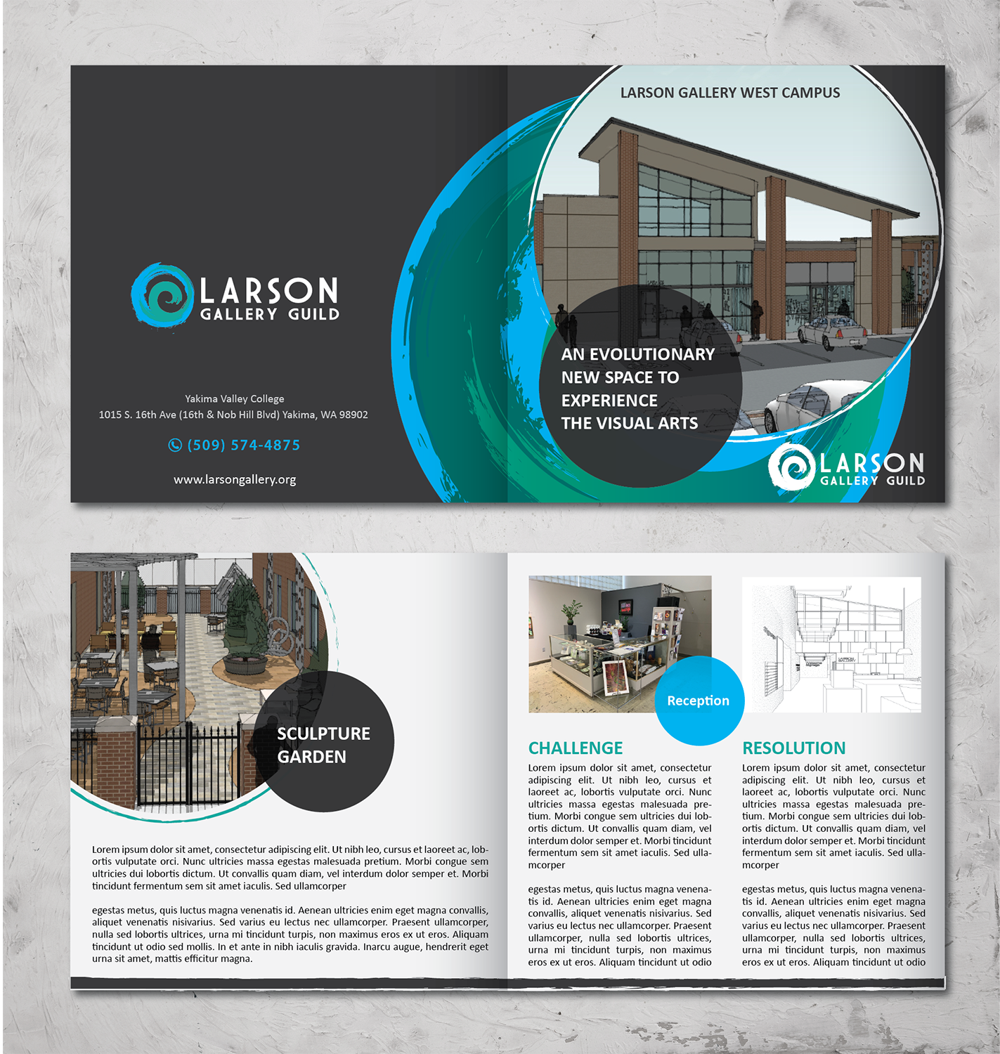 Broschüren-Design von alex989 für Larson Gallery | Design #20212437