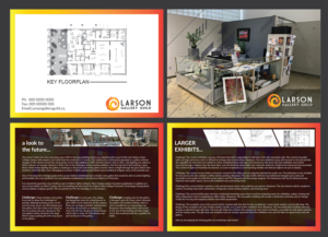 Brochure Design by Deziners Zone for Larson Gallery | Design: #20200113