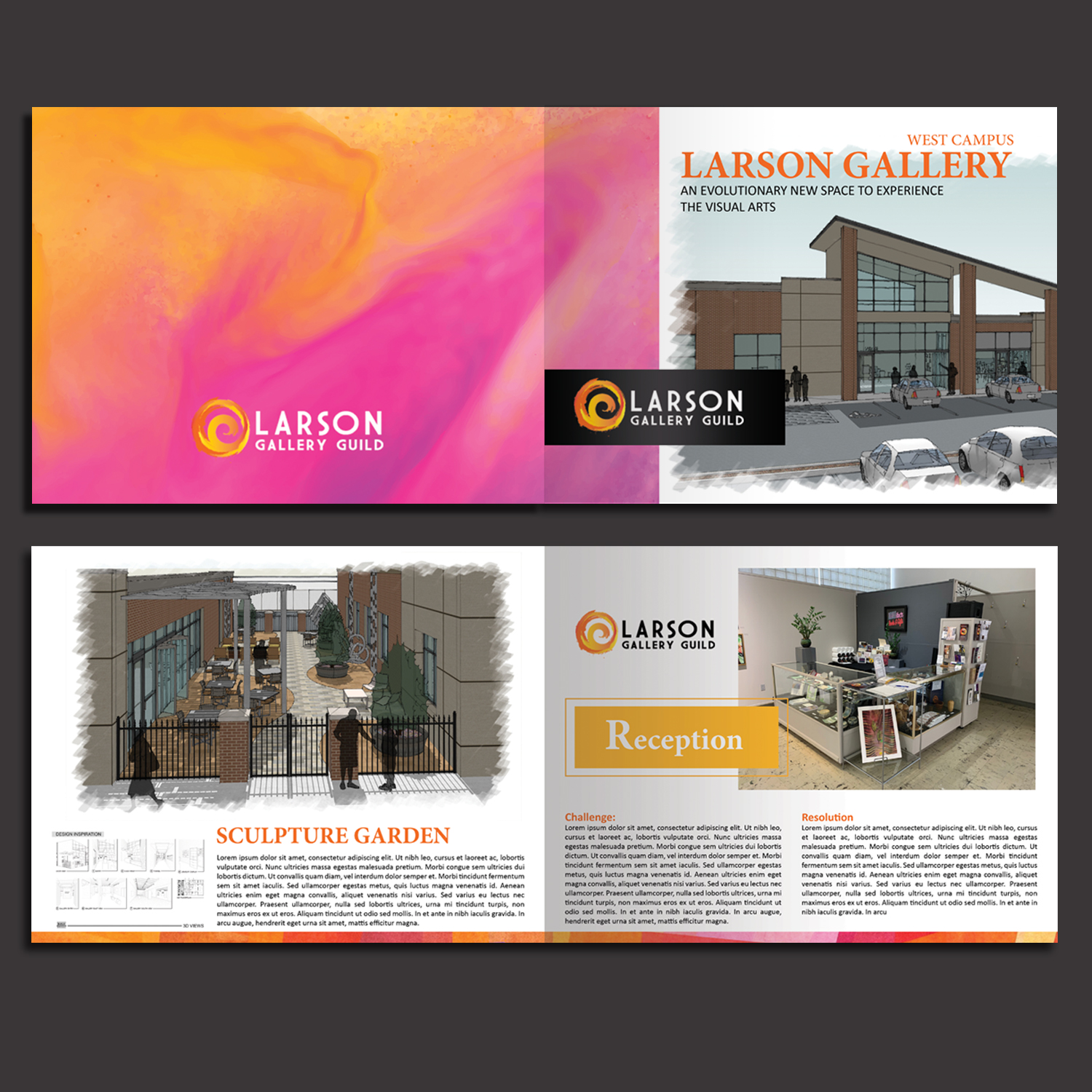 Broschüren-Design von aspiremedia für Larson Gallery | Design #20212897