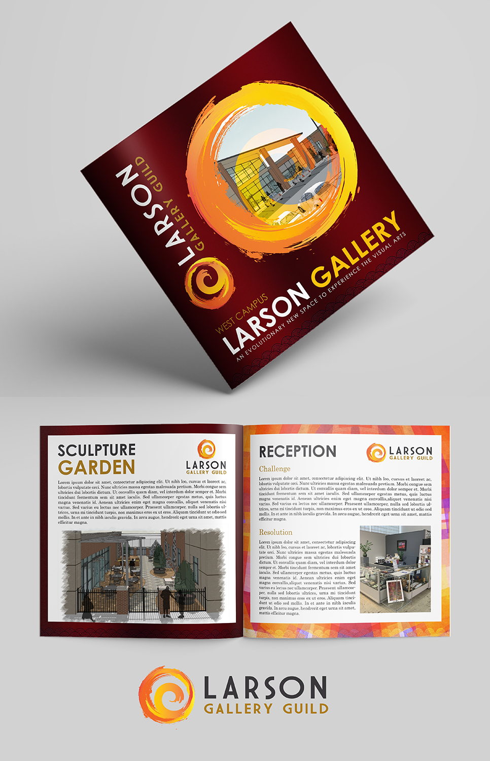Brochure Design by SAI DESIGNS for Larson Gallery | Design #20214777