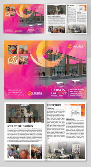 Brochure Design by BLUE WINGS for Larson Gallery | Design: #20197987