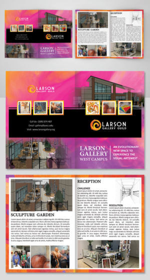Brochure Design by BLUE WINGS for Larson Gallery | Design: #20197989