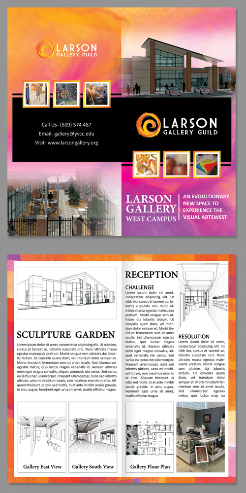 Broschüren-Design von BLUE WINGS für Larson Gallery | Design #20214587