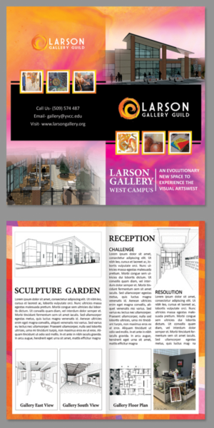 Brochure Design by BLUE WINGS for Larson Gallery | Design: #20214587