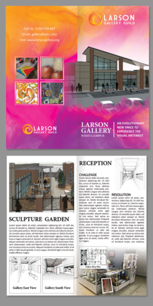 Brochure Design by BLUE WINGS for Larson Gallery | Design: #20214974