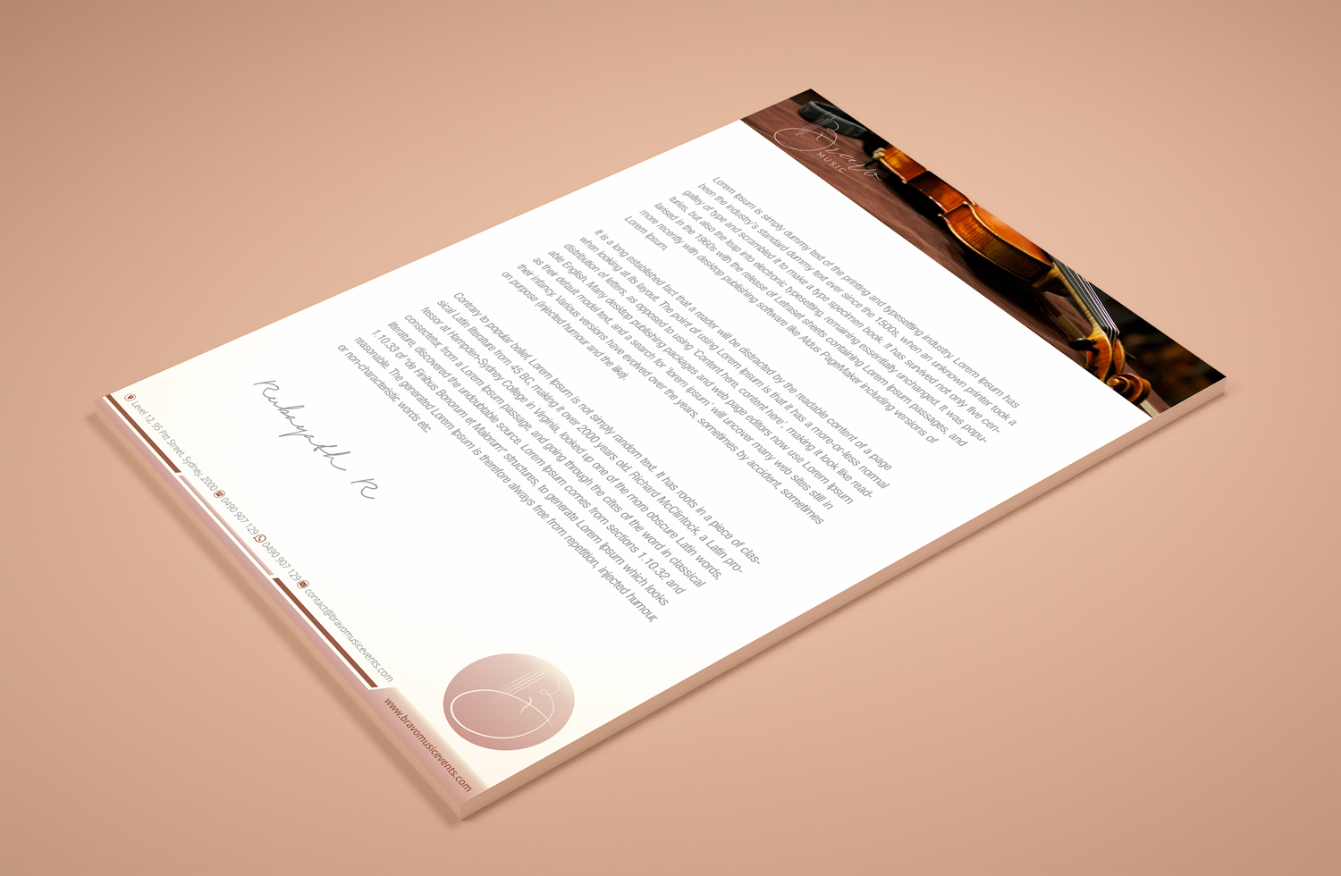 Stationery Design by Petter Goms for this project | Design #20189278