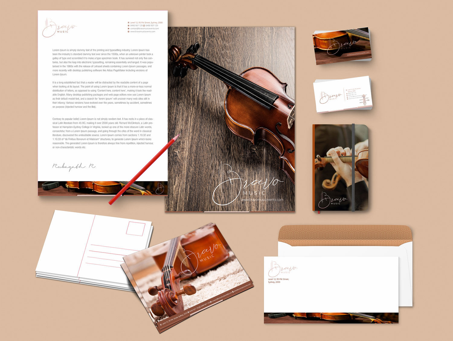 Stationery Design by Petter Goms for this project | Design #20190450