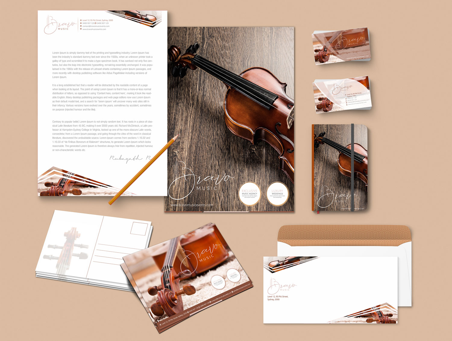 Stationery Design by Petter Goms for this project | Design #20191120