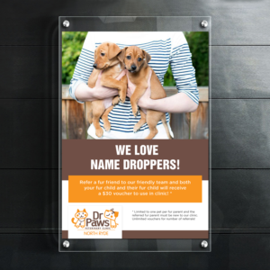 Design de Poster par debdesign pour Dr Paws North Ryde | Design : #20201924