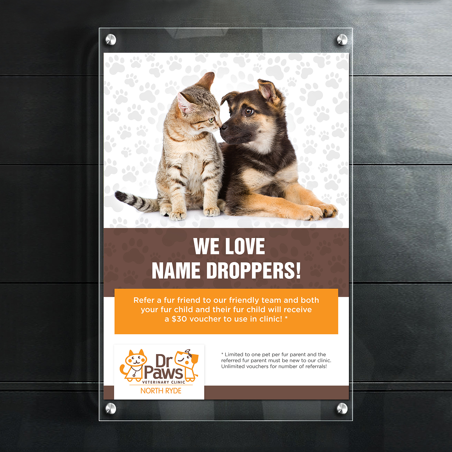 Design de Poster par debdesign pour Dr Paws North Ryde | Design #20206181