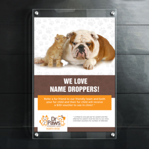 Design de Poster par debdesign pour Dr Paws North Ryde | Design : #20206182