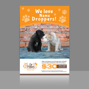 Design de Poster par debdesign pour Dr Paws North Ryde | Design : #20208923