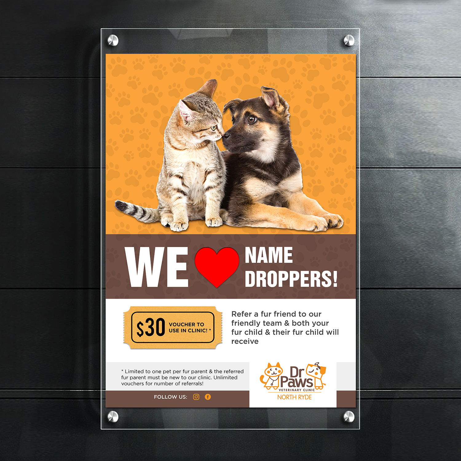 Poster Design by debdesign for Dr Paws North Ryde | Design #20225173