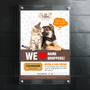 Design de Poster par debdesign pour Dr Paws North Ryde | Design : #20243399