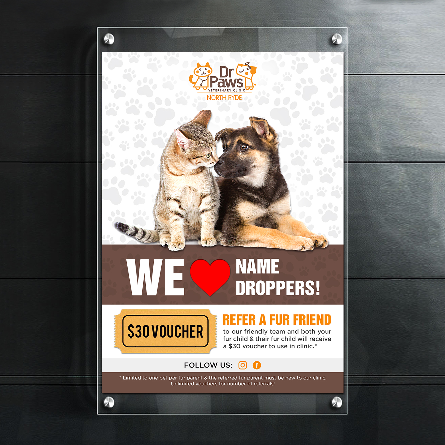 Poster Design by debdesign for Dr Paws North Ryde | Design #20297544