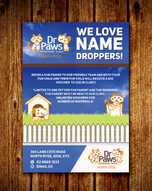Poster Design by Deziners Zone for Dr Paws North Ryde | Design: #20200168