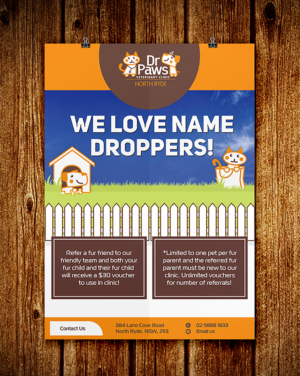 Poster Design by Deziners Zone for Dr Paws North Ryde | Design: #20200169