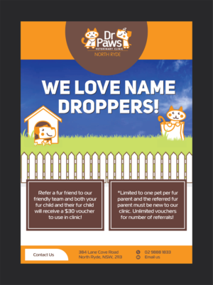 Design de Poster par Deziners Zone pour Dr Paws North Ryde | Design : #20200171
