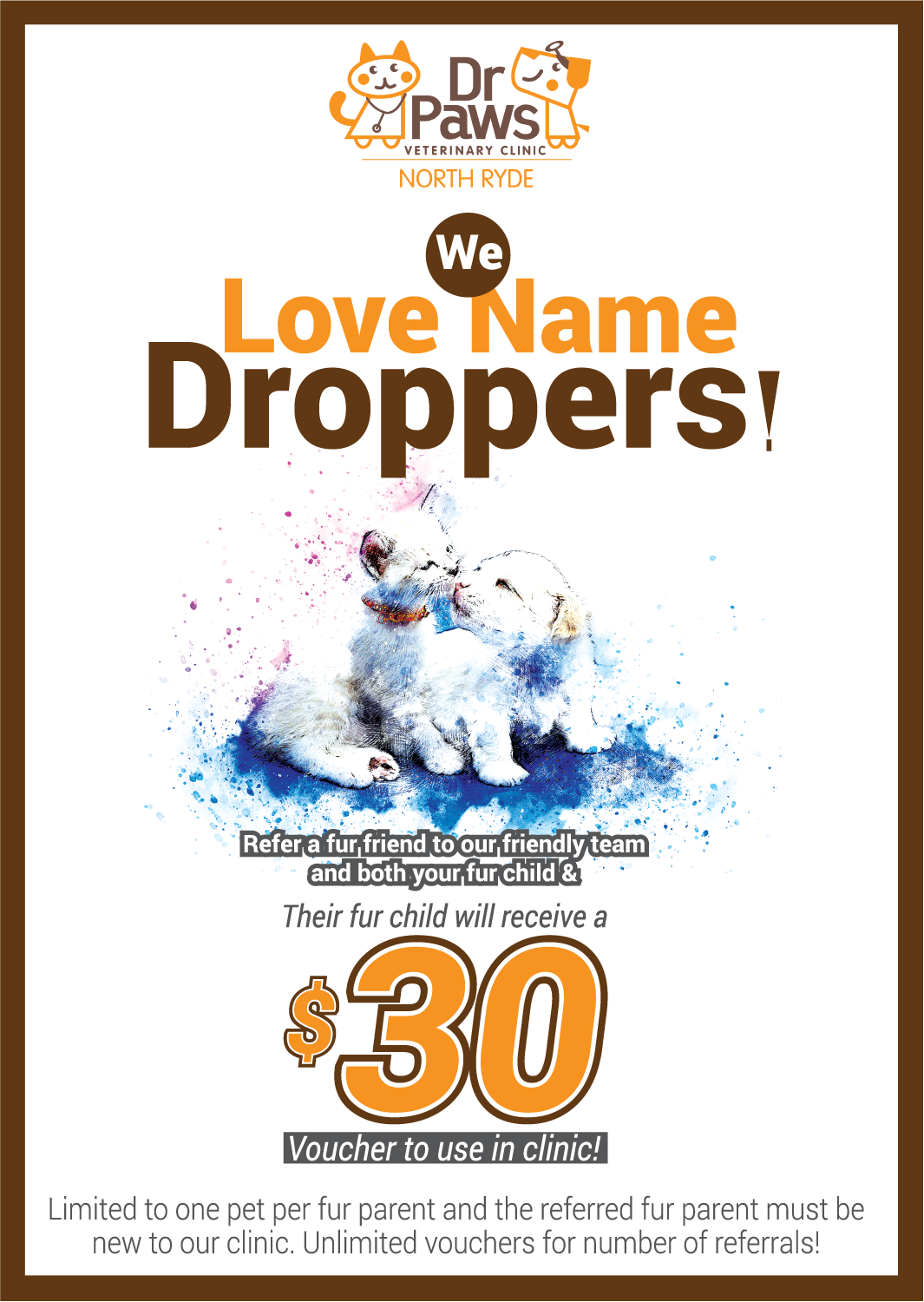 Poster Design by fastdesign360 for Dr Paws North Ryde | Design #20202030