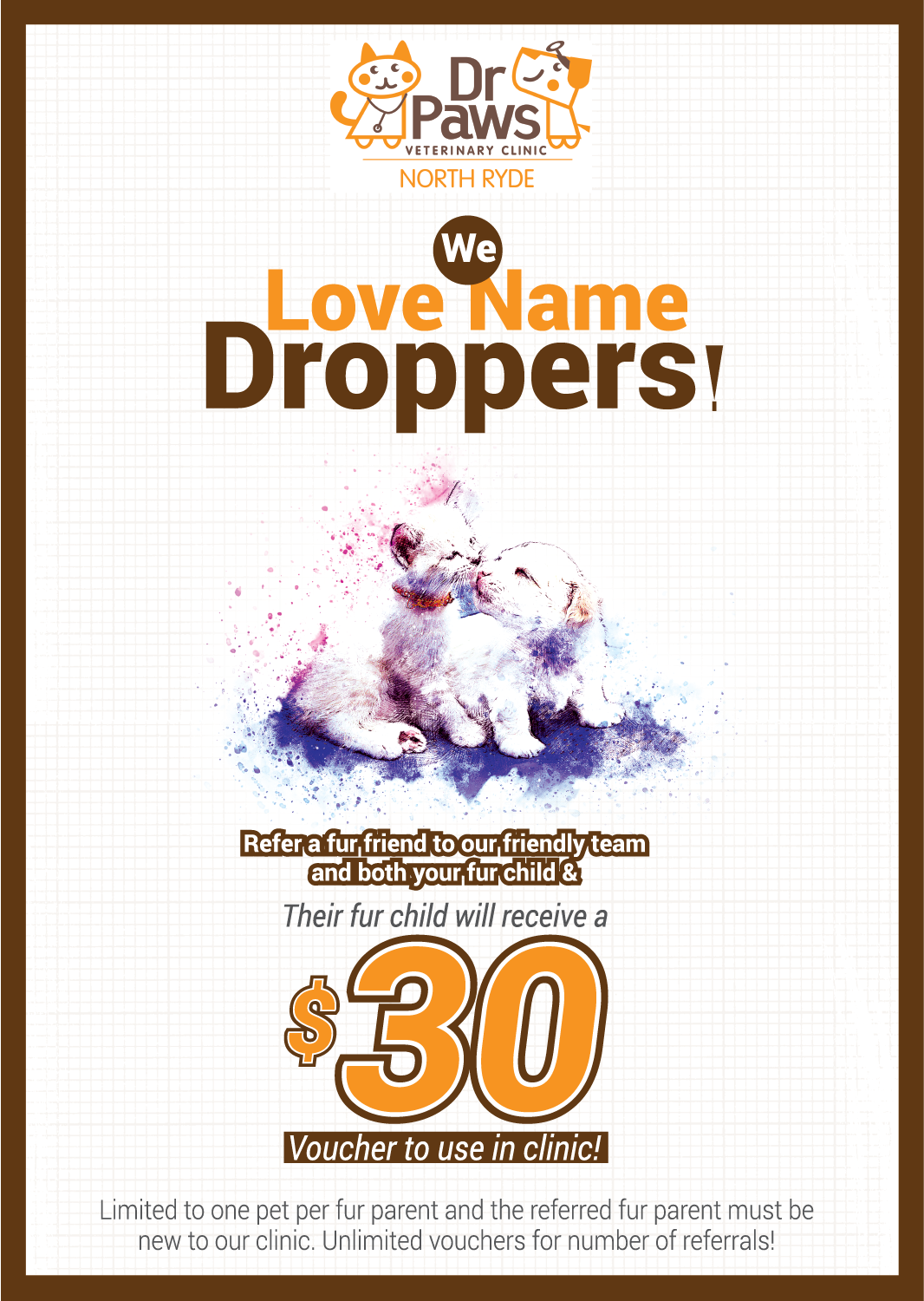 Design de Poster par fastdesign360 pour Dr Paws North Ryde | Design #20206825