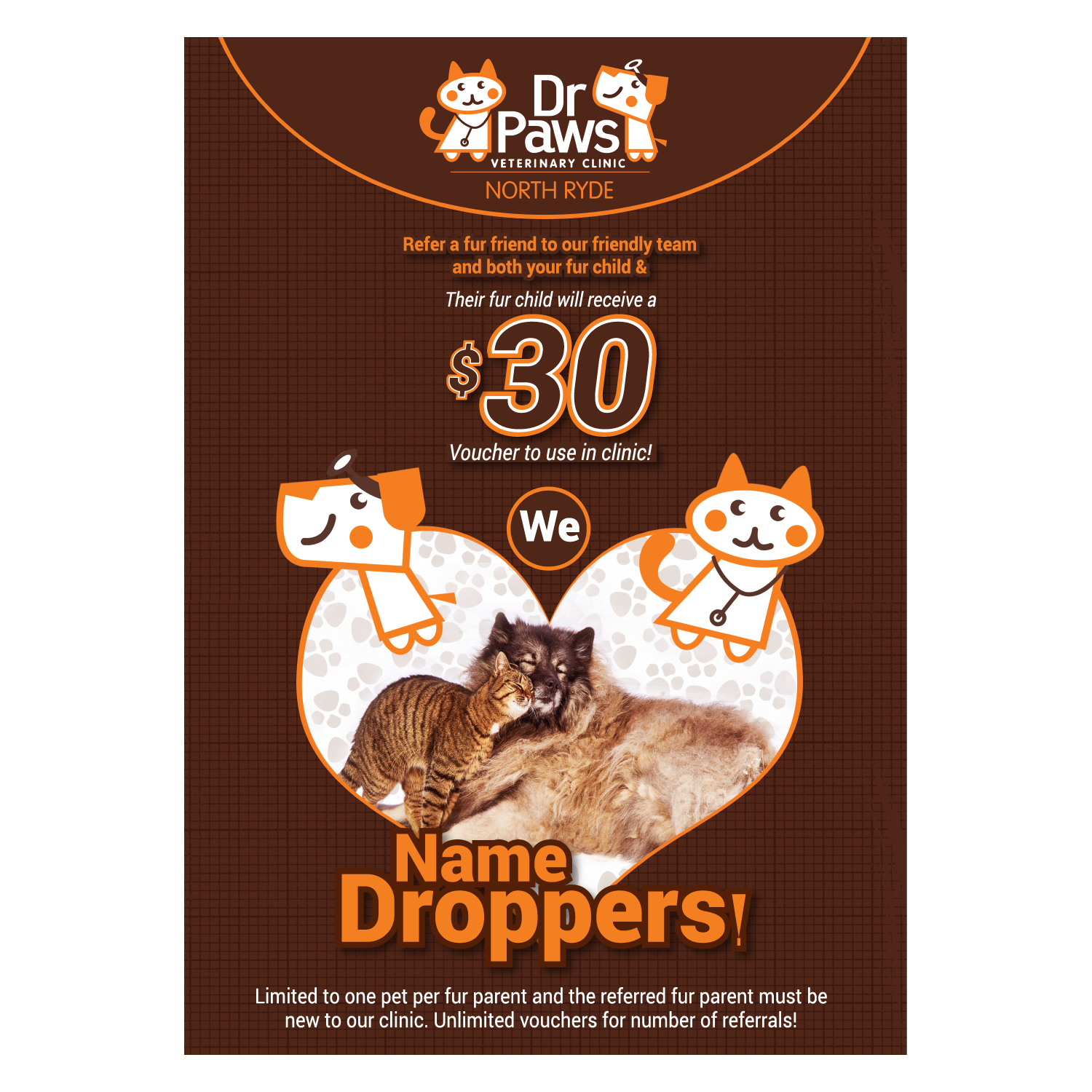 Poster Design by fastdesign360 for Dr Paws North Ryde | Design #20225314