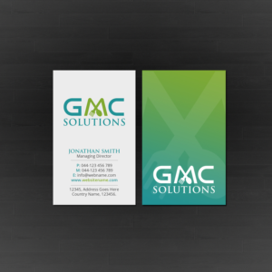 Business Card Design by Creations Box 2015 for Gmc solutions | Design: #20198008