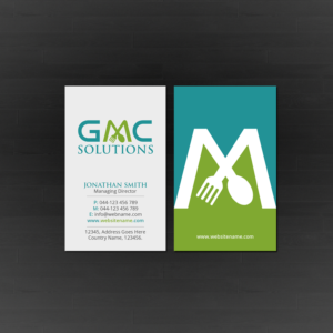 Business Card Design by Creations Box 2015 for Gmc solutions | Design: #20198009