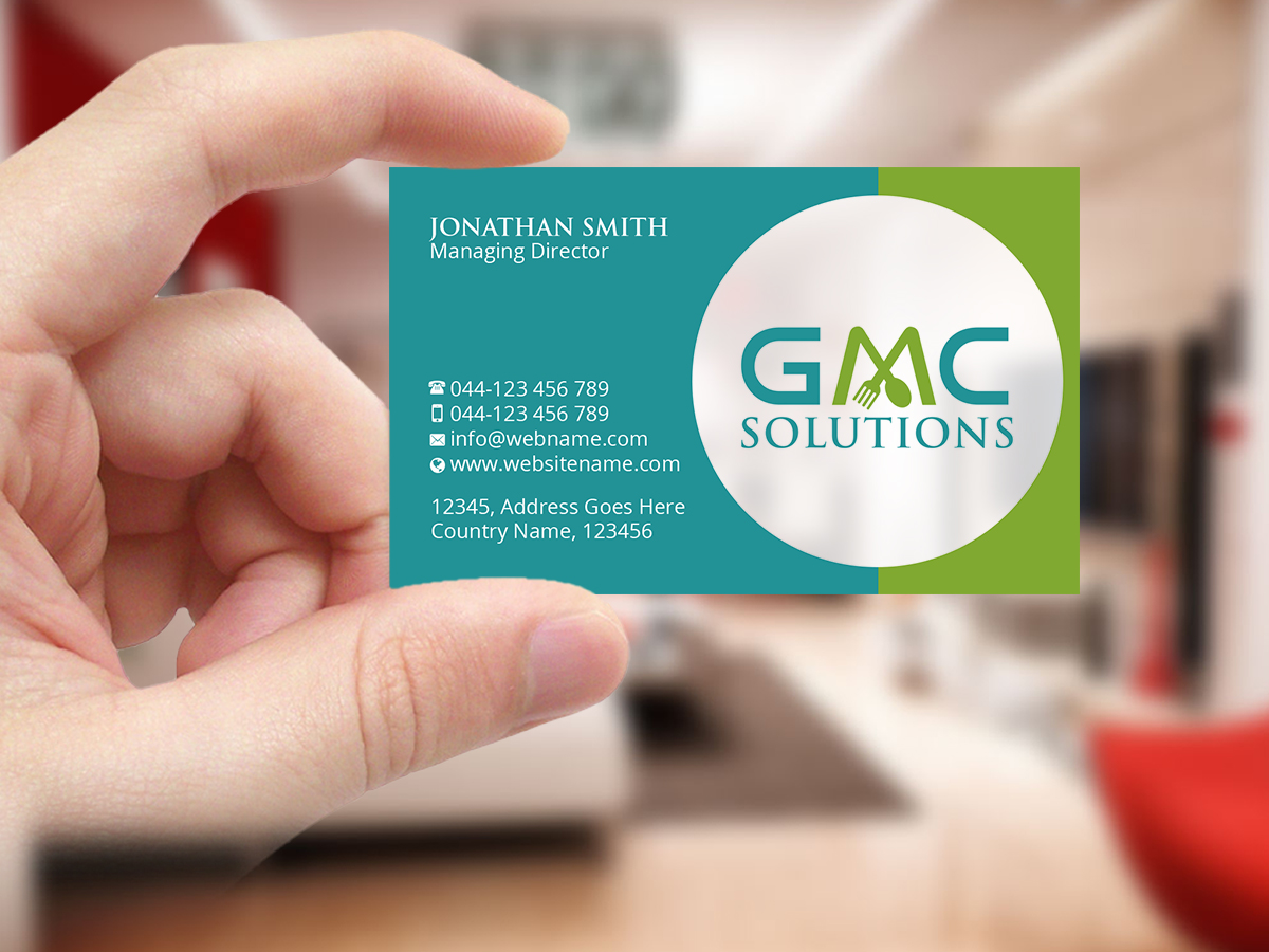 Business Card Design by Creations Box 2015 for Gmc solutions | Design #20198022
