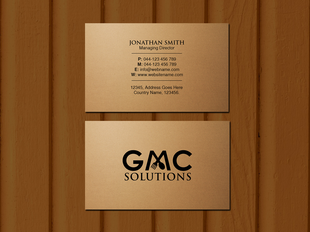 Business Card Design by Creations Box 2015 for Gmc solutions | Design #20198025