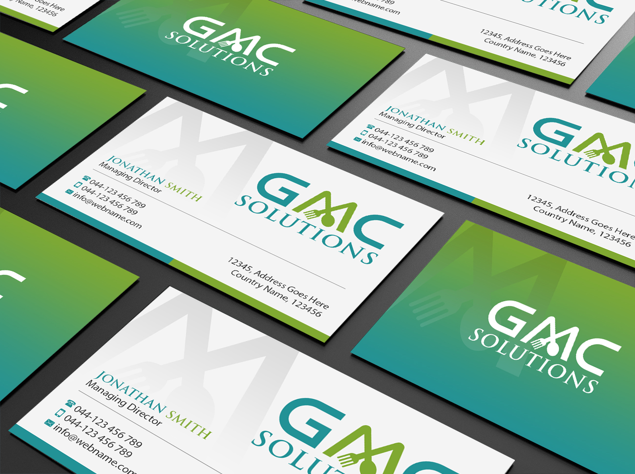 Business Card Design by Creations Box 2015 for Gmc solutions | Design #20198795